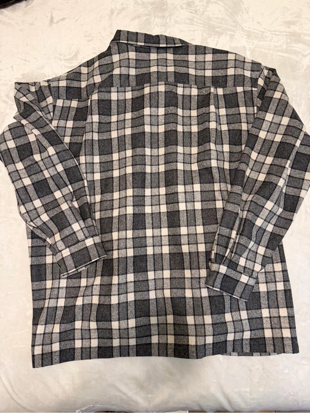 Pendleton Black & Gray Plaid Wool XXXL Shirt - Picture 6 of 6